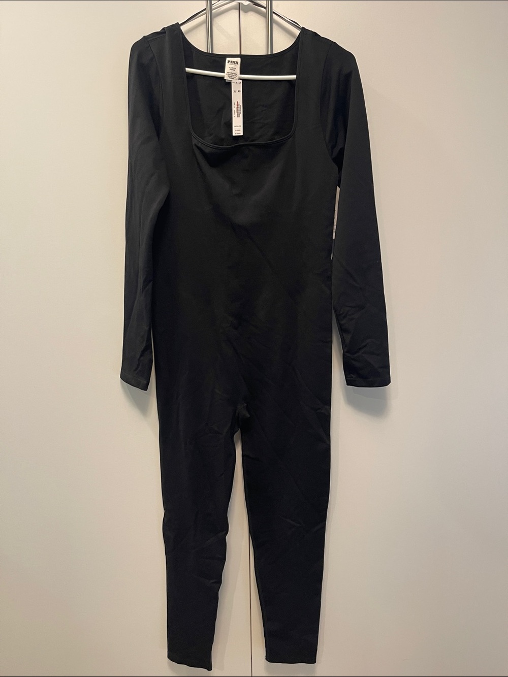 PINK Victoria's Secret Black Long-Sleeve Jumpsuit